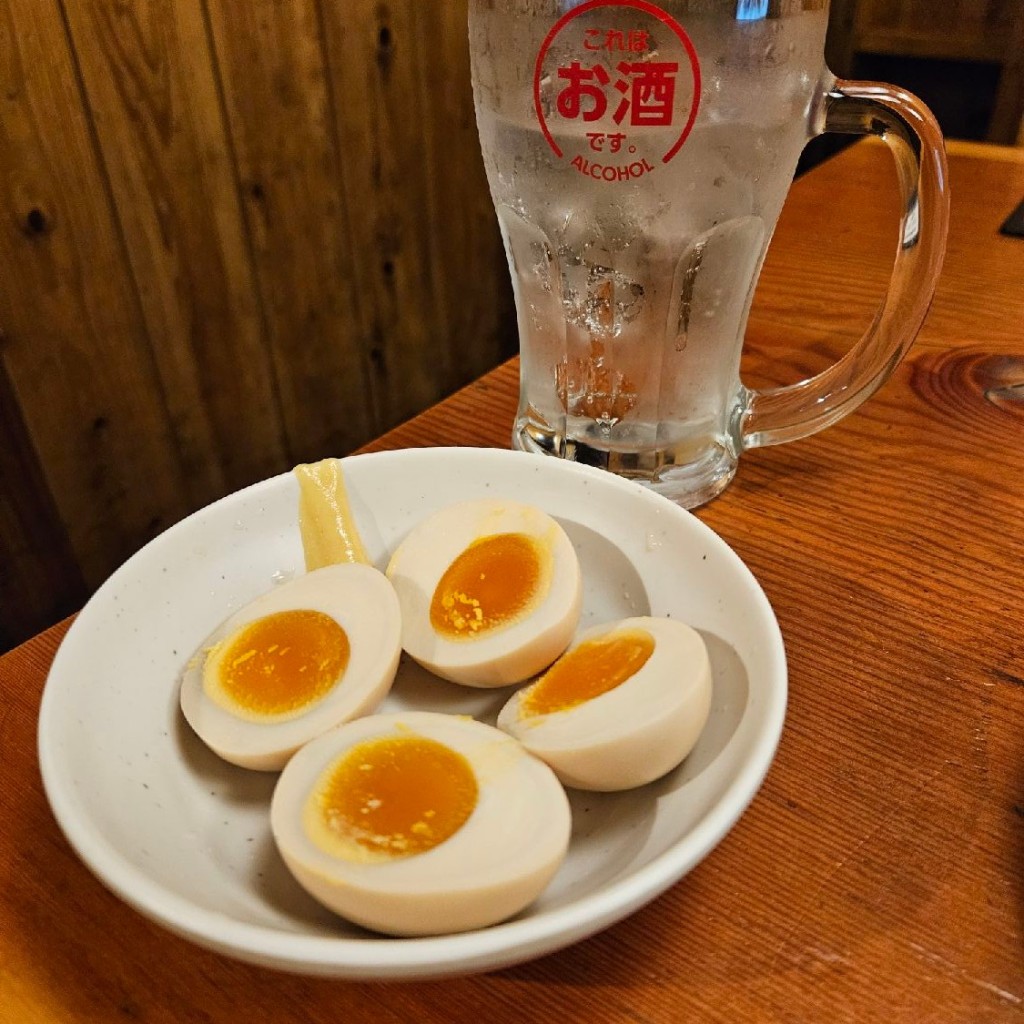 ユーザーが投稿した味付煮玉子の写真 - 実際訪問したユーザーが直接撮影して投稿した八坂町焼鳥鳥貴族 寝屋川店の写真