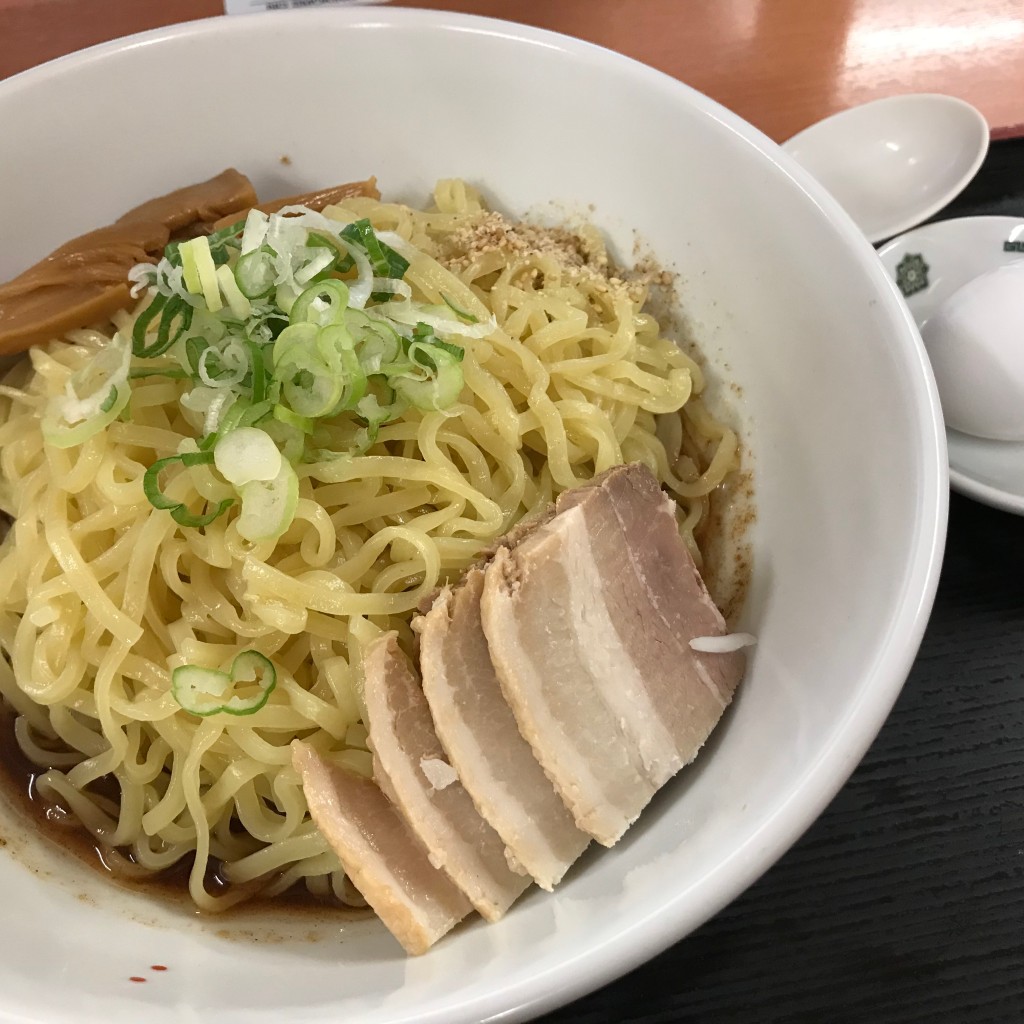 ユーザーが投稿した汁なしラーメン+温玉の写真 - 実際訪問したユーザーが直接撮影して投稿した芝中華料理日高屋 田町西口店の写真