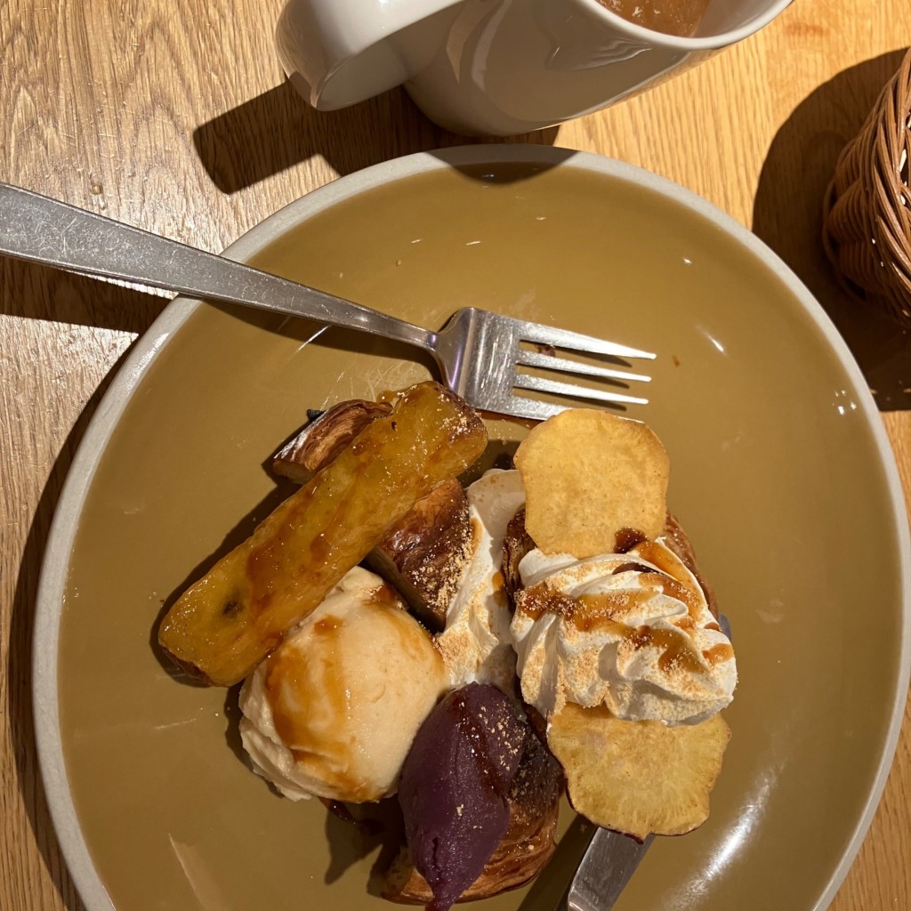 ユーザーが投稿したお芋と塩キャラメルの写真 - 実際訪問したユーザーが直接撮影して投稿した上野公園定食屋おぼんdeごはん 上野店の写真