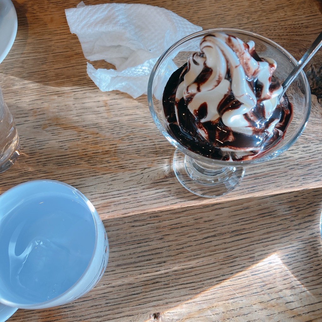 ユーザーが投稿したソフトチョコの写真 - 実際訪問したユーザーが直接撮影して投稿した梅本町パスタ洋麺茶屋 牧家 伊達店の写真