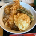 半熟玉子天丼 - 実際訪問したユーザーが直接撮影して投稿した高木中央天ぷら天じゅの写真のメニュー情報