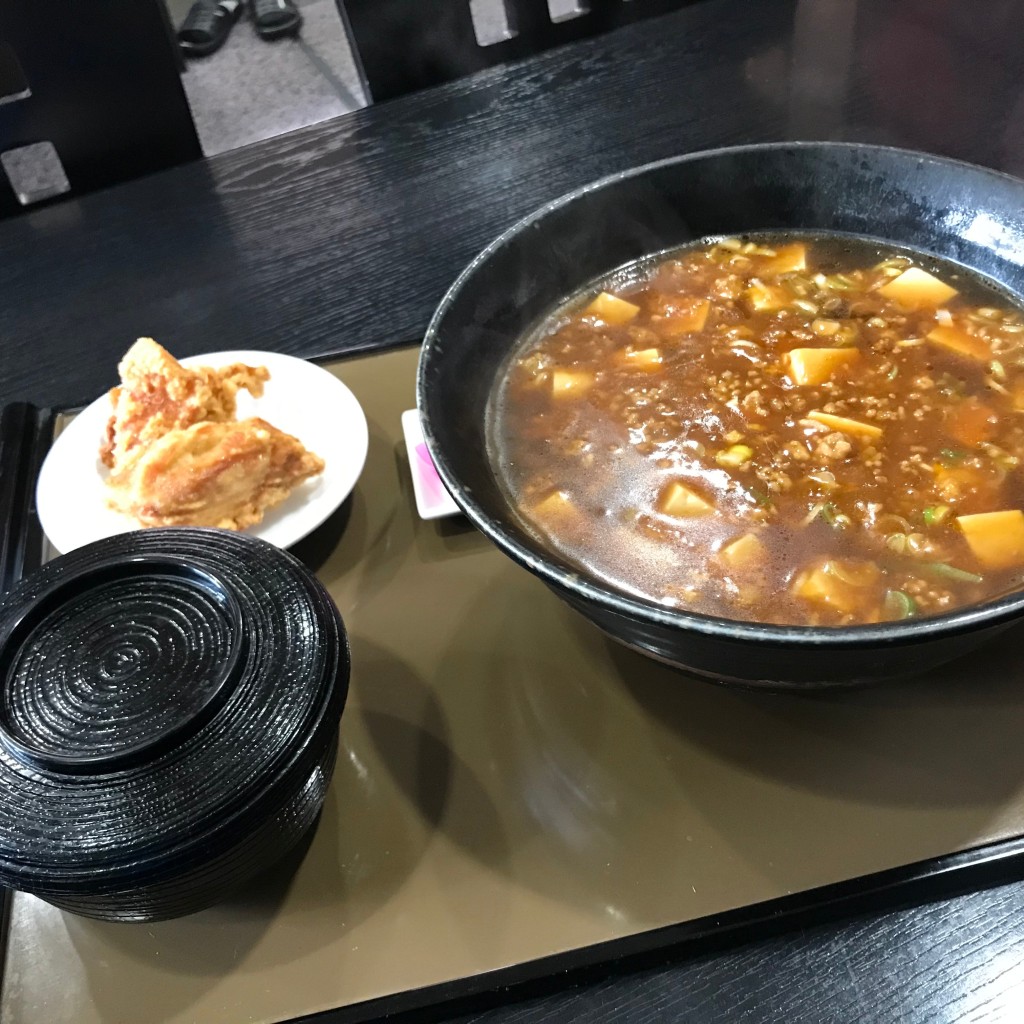 ユーザーが投稿した麻婆ラーメンの写真 - 実際訪問したユーザーが直接撮影して投稿した久根別中華料理中国料理香港 久根別店の写真