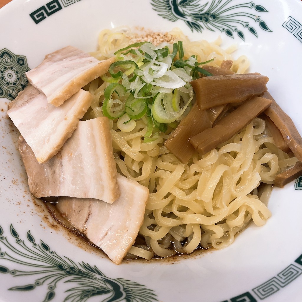 ユーザーが投稿した汁なしラーメン+温玉の写真 - 実際訪問したユーザーが直接撮影して投稿した原町田中華料理日高屋 町田パークアベニュー店の写真