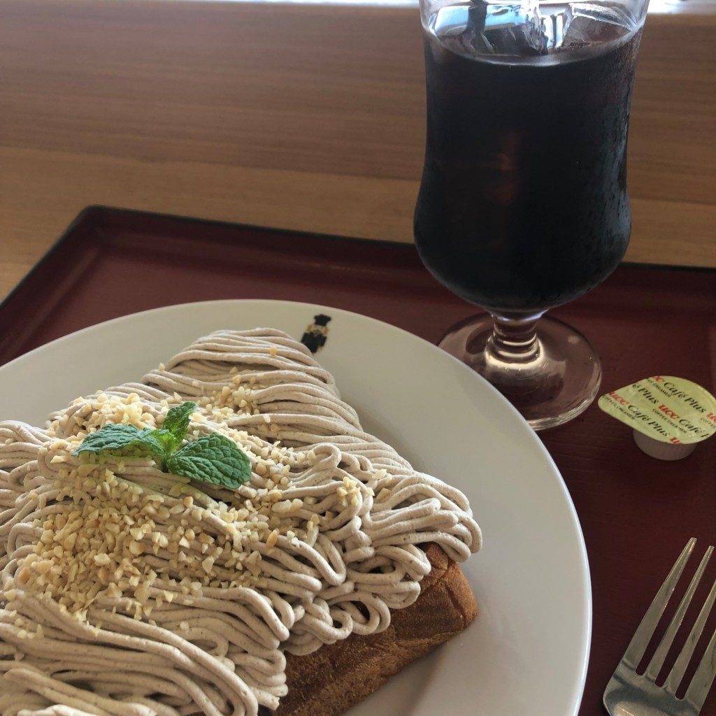 ユーザーが投稿したモンブラントーストの写真 - 実際訪問したユーザーが直接撮影して投稿した壱丁目喫茶店ピノキオ アリオ上尾店の写真