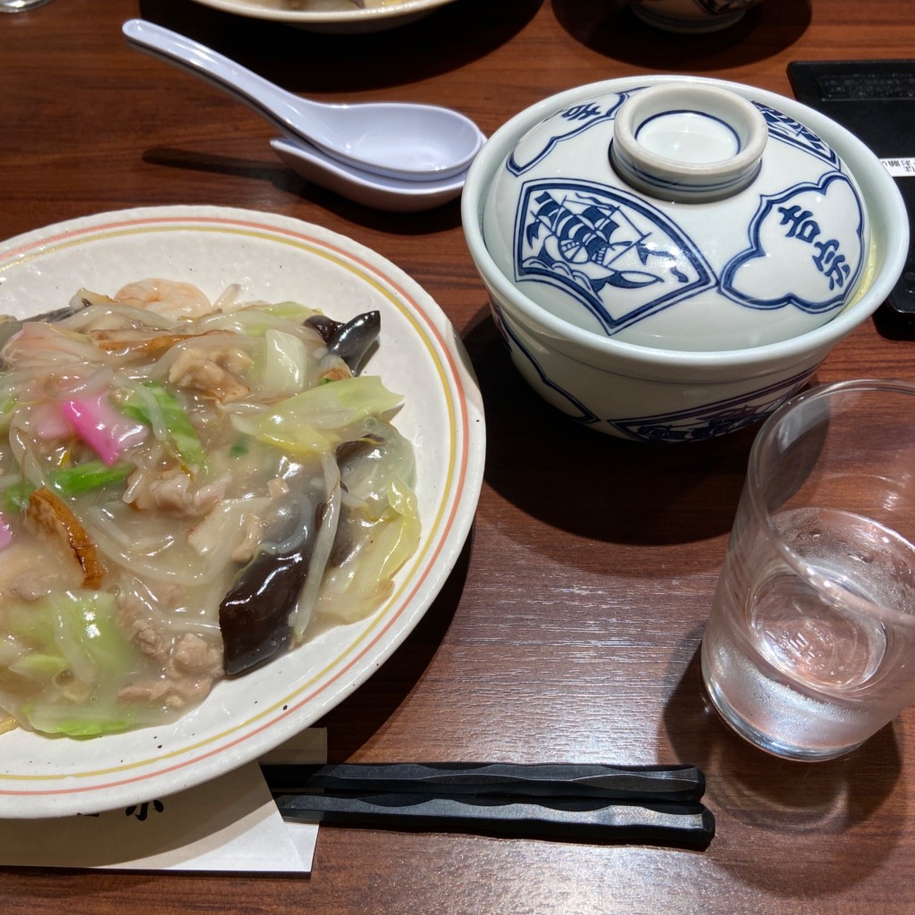 ユーザーが投稿したセットメニュー太麺の写真 - 実際訪問したユーザーが直接撮影して投稿した銀座郷土料理銀座 吉宗の写真
