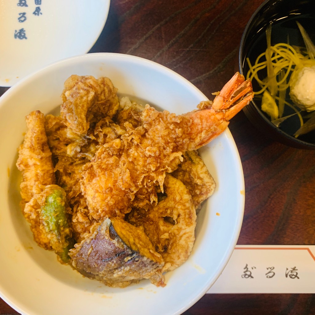 ユーザーが投稿した野菜天丼セットの写真 - 実際訪問したユーザーが直接撮影して投稿した本町天ぷらだるま料理店の写真