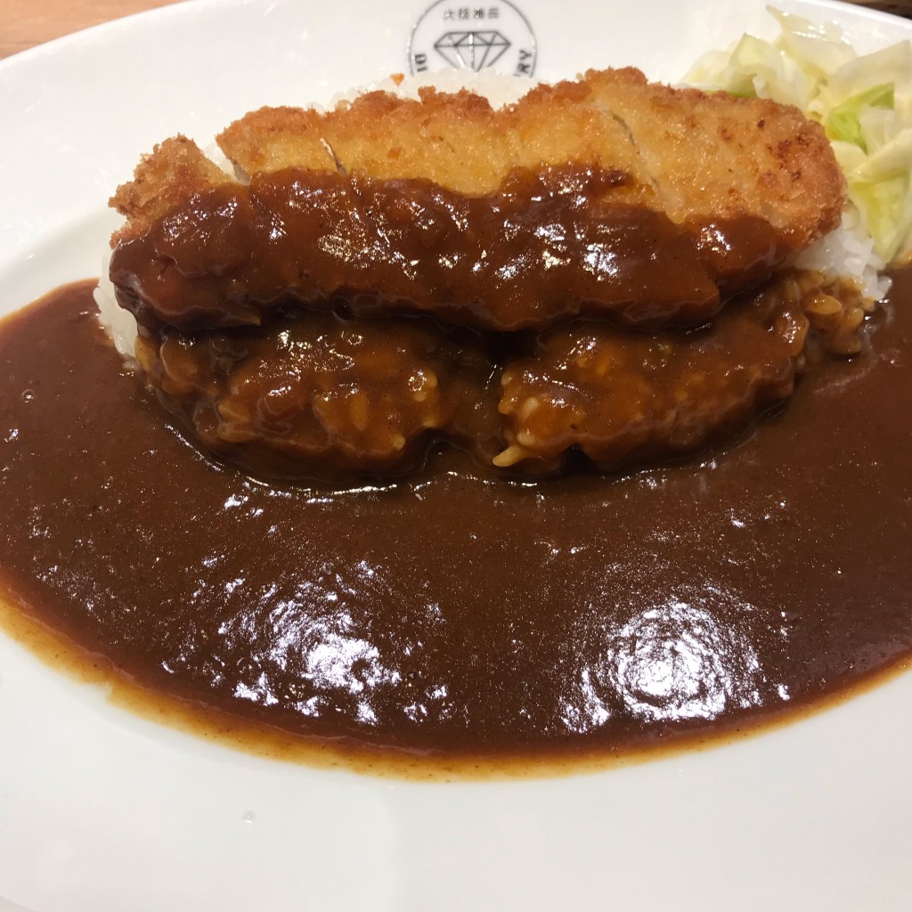 ユーザーが投稿したカツカレーの写真 - 実際訪問したユーザーが直接撮影して投稿した螢池西町カレーダイヤモンドカリー 大阪国際空港の写真