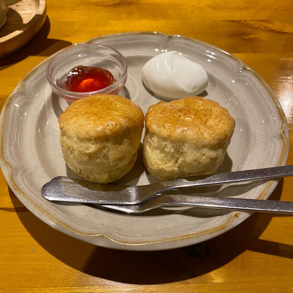 ユーザーが投稿したスコーンの写真 - 実際訪問したユーザーが直接撮影して投稿した草津喫茶店TEA ROOM Yuki Usagiの写真