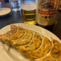 餃子と瓶ビール - 実際訪問したユーザーが直接撮影して投稿した東大井餃子餃子の屋台の写真のメニュー情報