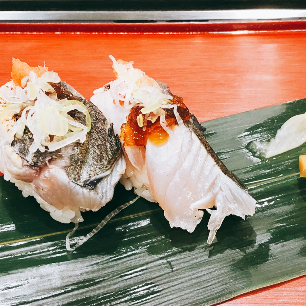 ユーザーが投稿したさわらのタタキの写真 - 実際訪問したユーザーが直接撮影して投稿した西池袋寿司立喰い寿し すしつねの写真