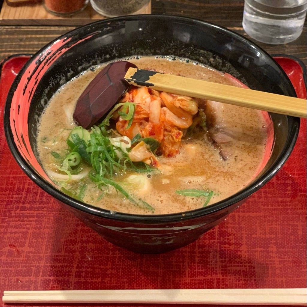 ユーザーが投稿した味噌ラーメンの写真 - 実際訪問したユーザーが直接撮影して投稿した千代崎ラーメン専門店麺富 天洋 九条店の写真