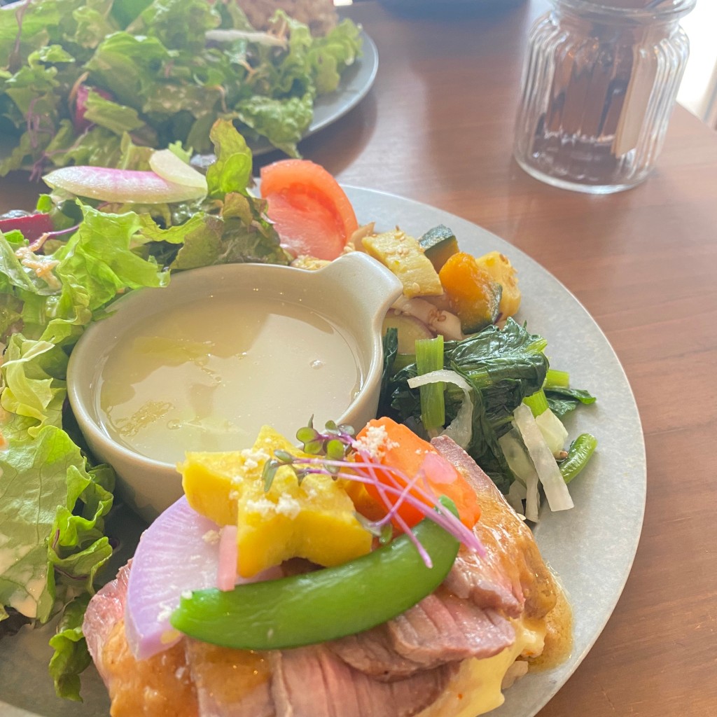 なかまる_東北グルメ_宮城秋田さんが投稿した八幡カフェのお店cafe&market くまと文鳥/カフェアンドマーケットクマトブンチョウの写真