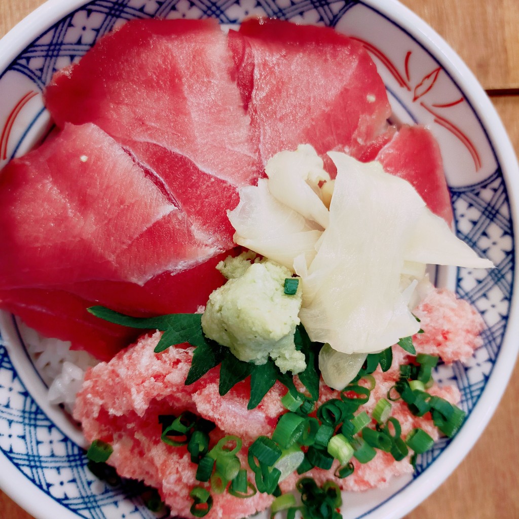 ユーザーが投稿したLunchねぎトロ丼の写真 - 実際訪問したユーザーが直接撮影して投稿した小杉町居酒屋磯丸水産 武蔵小杉南口店の写真