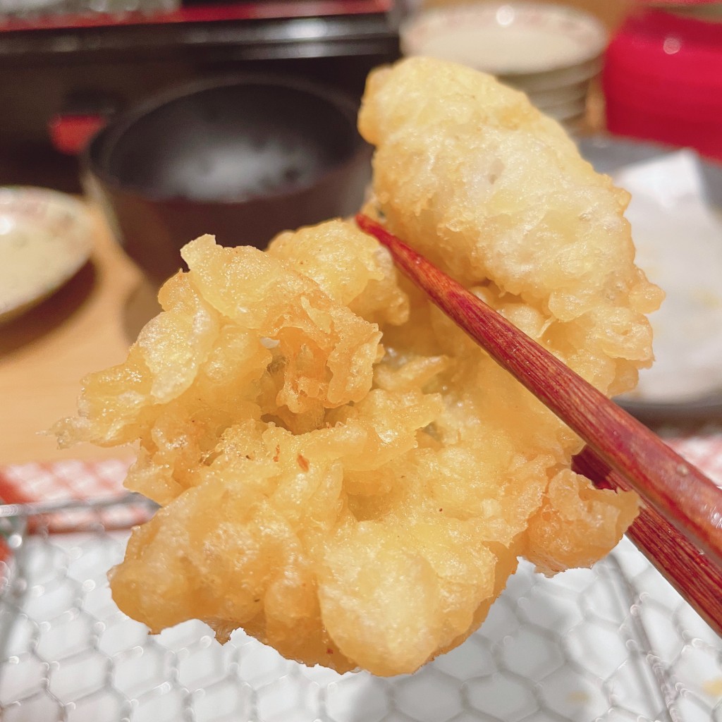 ユーザーが投稿した魚天定食の写真 - 実際訪問したユーザーが直接撮影して投稿した本町天ぷら博多天ぷら やまみ シャポー船橋店の写真