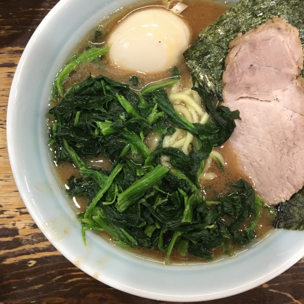 ユーザーが投稿したのり半熟味玉ラーメンの写真 - 実際訪問したユーザーが直接撮影して投稿した本町ラーメン専門店武道家 口の写真