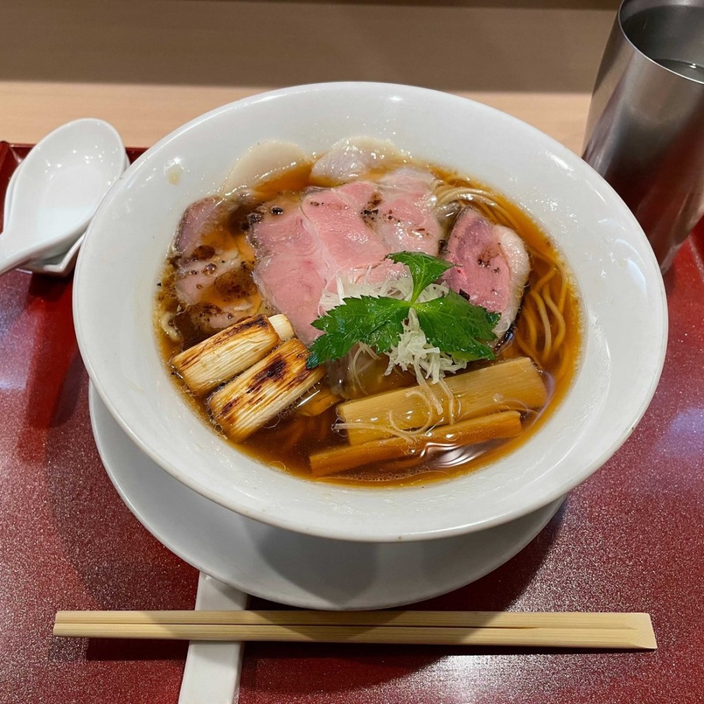 ユーザーが投稿した鴨ラーメンの写真 - 実際訪問したユーザーが直接撮影して投稿した福島ラーメン / つけ麺燃えよ麺助の写真