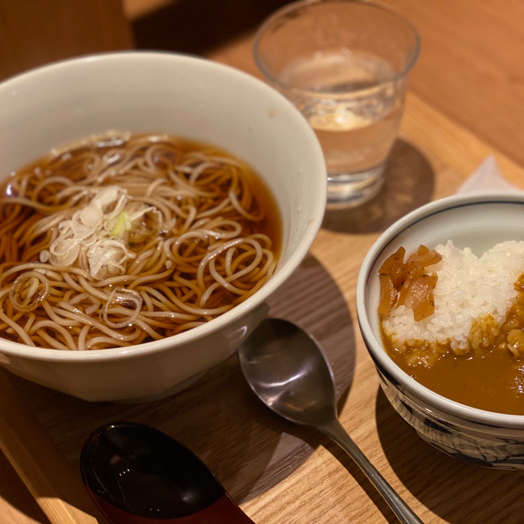 ユーザーが投稿した蕎麦屋のカレーセットの写真 - 実際訪問したユーザーが直接撮影して投稿した四谷そば蕎麦いまゐ 四谷三丁目店の写真