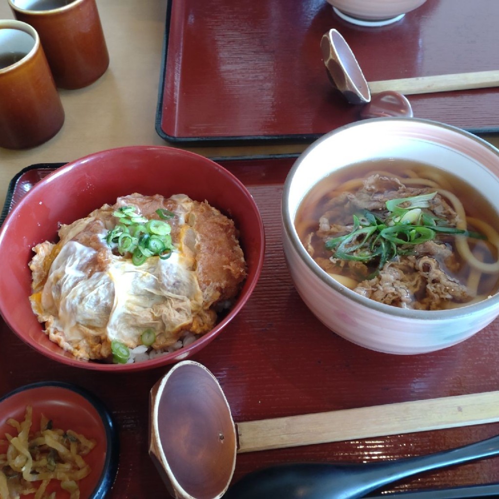 ユーザーが投稿した丼小うどん定食の写真 - 実際訪問したユーザーが直接撮影して投稿した宇品東うどん杵屋 広島宇品イオン店の写真