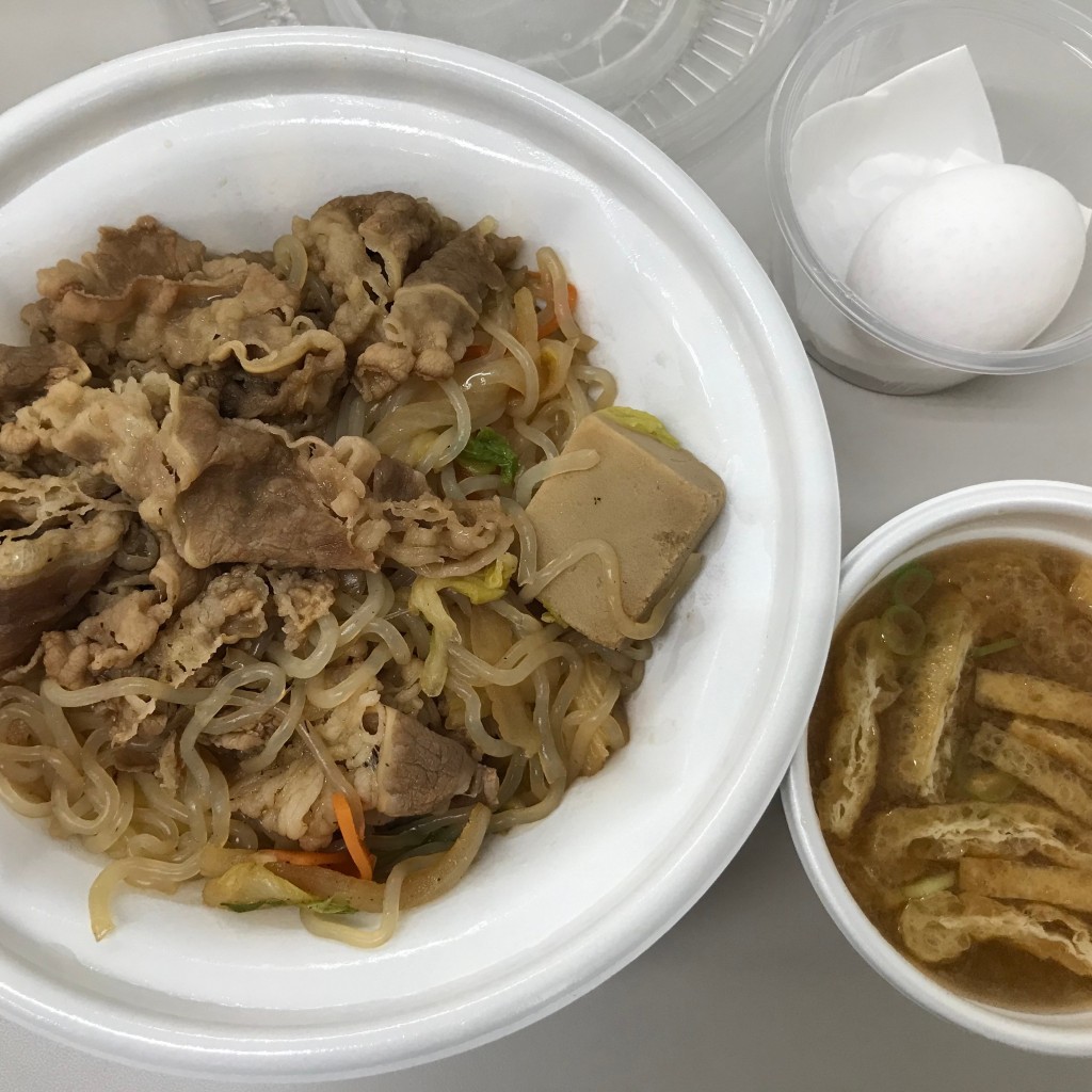 ユーザーが投稿したすき焼き丼並弁当の写真 - 実際訪問したユーザーが直接撮影して投稿した溝口牛丼すき家 ノクティプラザ店の写真