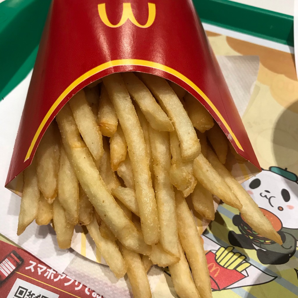 ユーザーが投稿したマックフライポテトの写真 - 実際訪問したユーザーが直接撮影して投稿した渋谷ファーストフードマクドナルド 渋谷東映プラザ店の写真