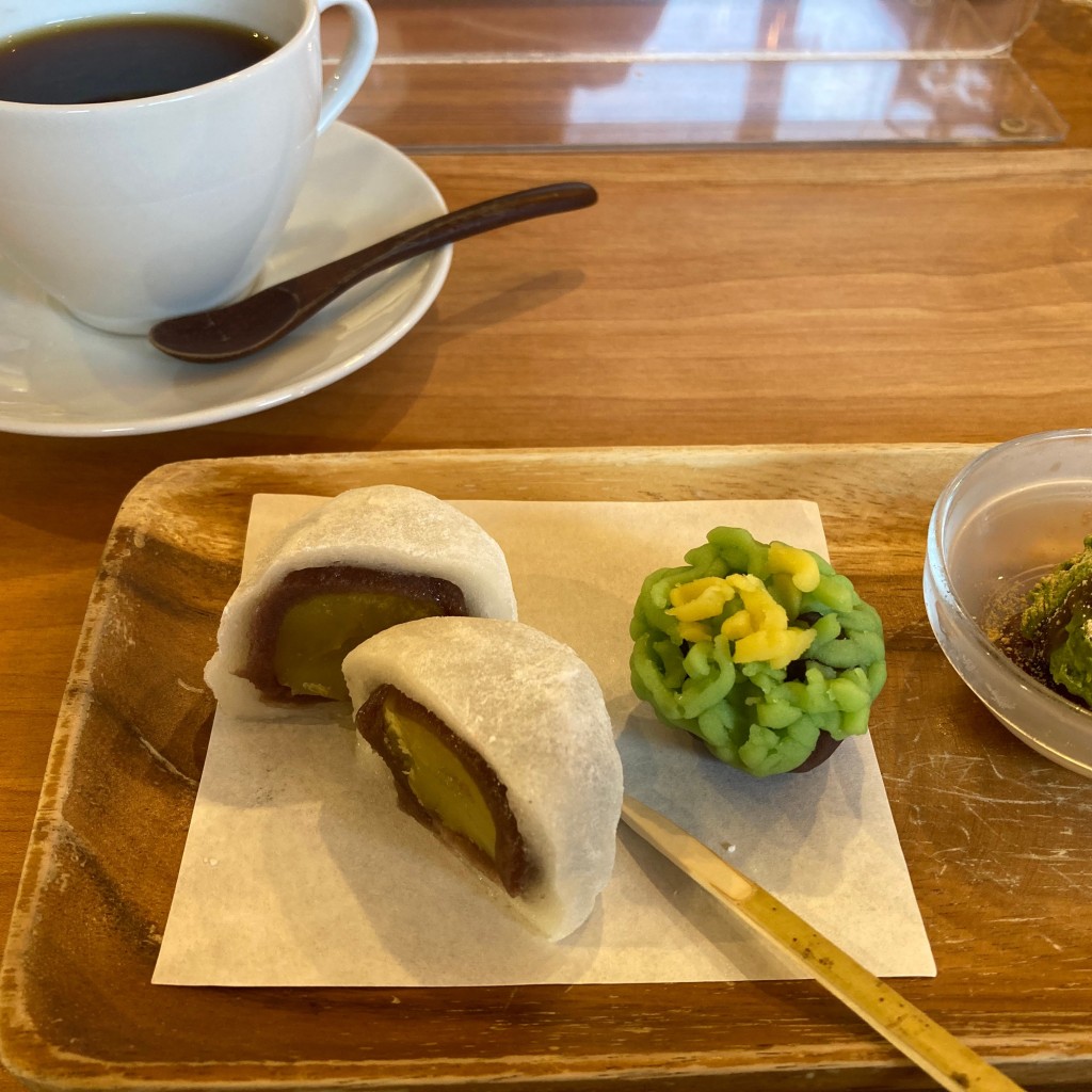 ユーザーが投稿した和菓子セットの写真 - 実際訪問したユーザーが直接撮影して投稿した枚方上之町カフェcafe・hinodeの写真