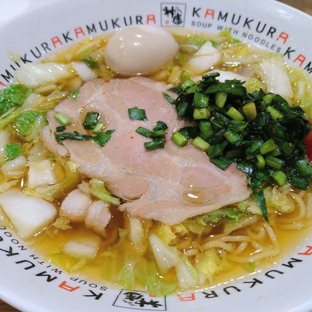 ユーザーが投稿した煮玉子ラーメンの写真 - 実際訪問したユーザーが直接撮影して投稿した鉄砲町ラーメン専門店神座 イオンモール堺鉄砲町店の写真