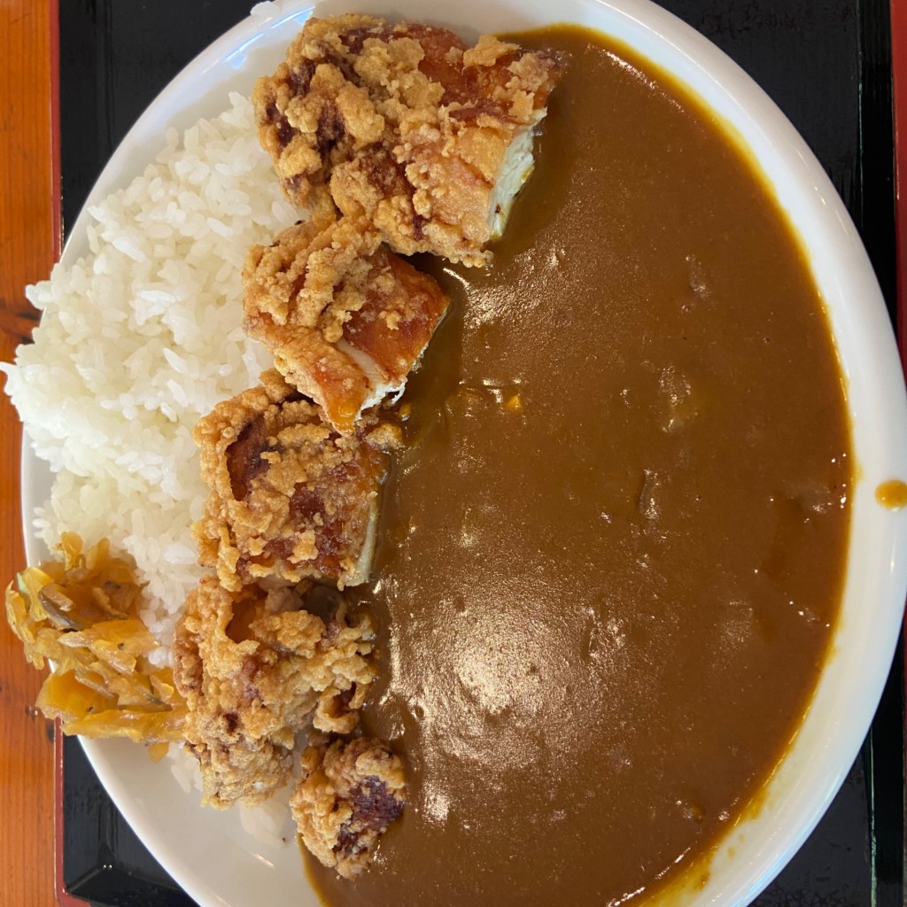 ユーザーが投稿した山賊焼カレーの写真 - 実際訪問したユーザーが直接撮影して投稿した安曇定食屋上高地食堂の写真