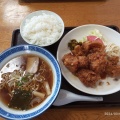 鳥天ぷら定食とミニラーメン - 実際訪問したユーザーが直接撮影して投稿した茂尻元町北定食屋柳屋食堂の写真のメニュー情報