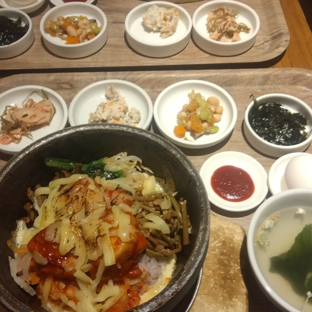 ユーザーが投稿したSet,チーズタッカルビ石焼の写真 - 実際訪問したユーザーが直接撮影して投稿した西蒲田韓国料理草の花 グランデュオ蒲田店の写真