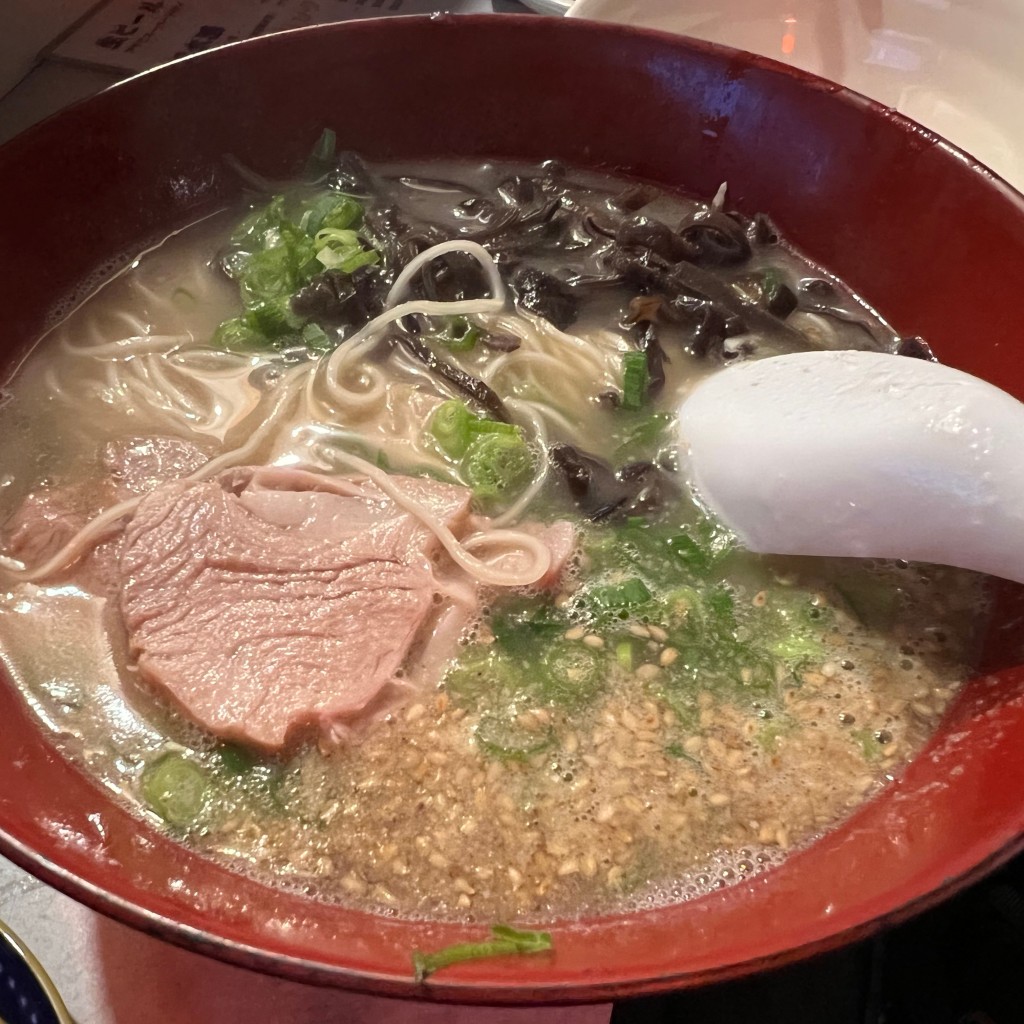 ユーザーが投稿した博多ラーメンの写真 - 実際訪問したユーザーが直接撮影して投稿した天神居酒屋天神にぎわい屋台 てっちゃんの写真