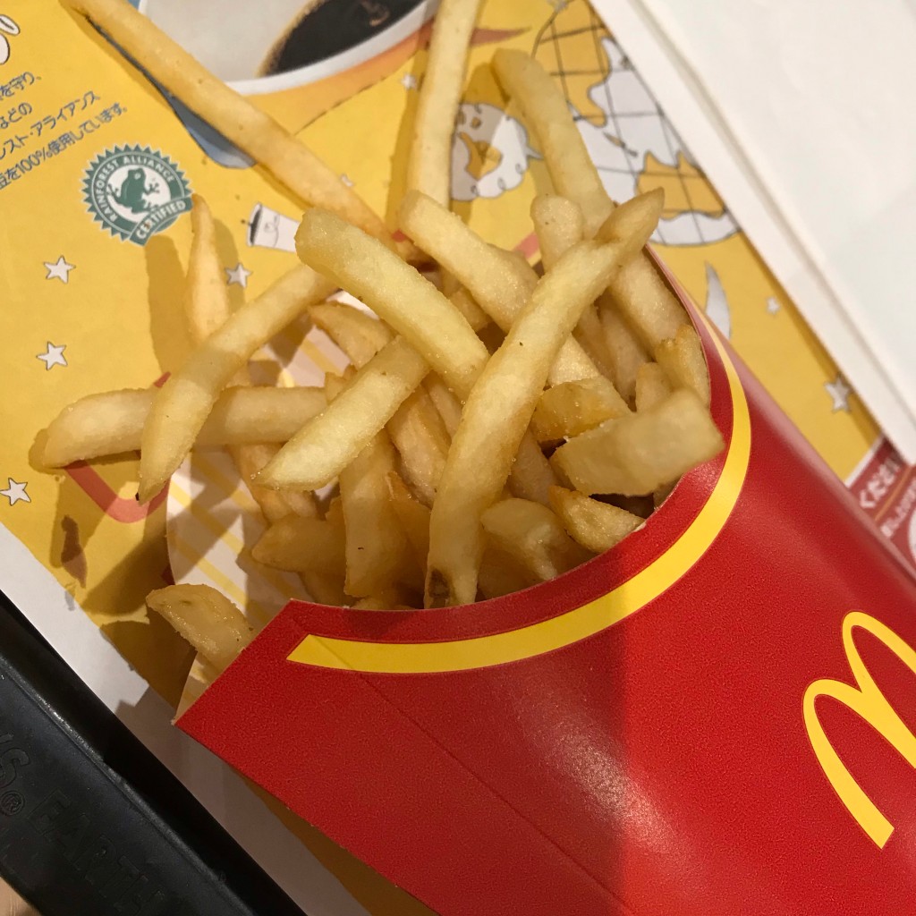 ユーザーが投稿したマックポテトの写真 - 実際訪問したユーザーが直接撮影して投稿した研究学園ファーストフードマクドナルド イーアスつくば店の写真