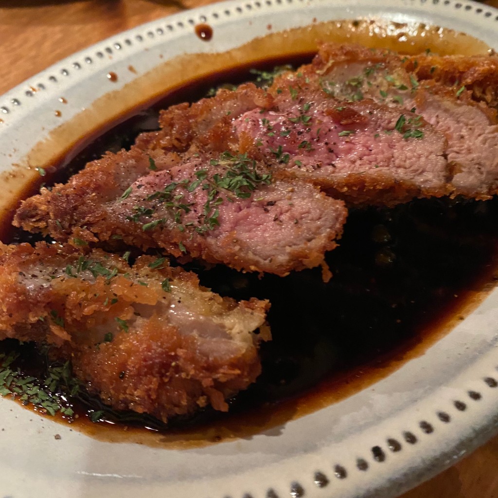 ユーザーが投稿した鴨カツの写真 - 実際訪問したユーザーが直接撮影して投稿した六本木肉料理MEAT 肉男 MAN 六本木店の写真