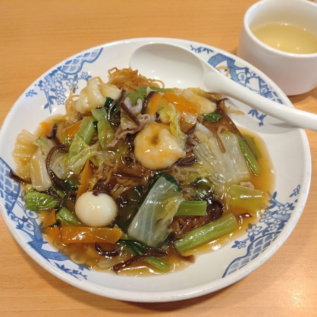 ユーザーが投稿した五目焼そばの写真 - 実際訪問したユーザーが直接撮影して投稿した西条中央中華料理バーミヤン 東広島店の写真