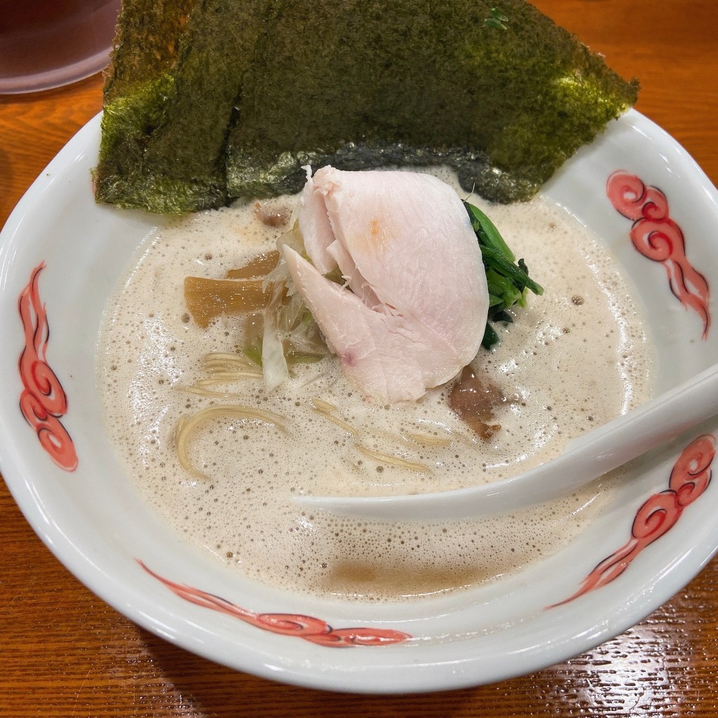 ユーザーが投稿した鶏白湯醤油ラーメンの写真 - 実際訪問したユーザーが直接撮影して投稿した高円寺南ラーメン専門店六九麺の写真