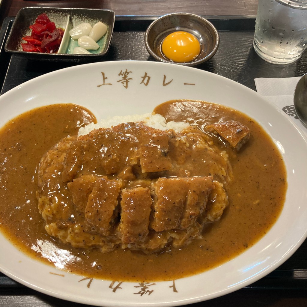 ユーザーが投稿したメンチカツカレーの写真 - 実際訪問したユーザーが直接撮影して投稿した安朱南屋敷町カレー得正 山科店の写真