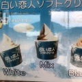 実際訪問したユーザーが直接撮影して投稿した墨アイスクリーム白い恋人ソフトクリーム 酒々井PA(下り)店の写真