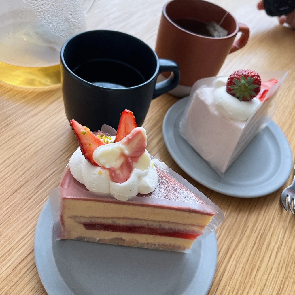 ユーザーが投稿したレアチーズケーキの写真 - 実際訪問したユーザーが直接撮影して投稿した大町ケーキカガミ菓子店の写真