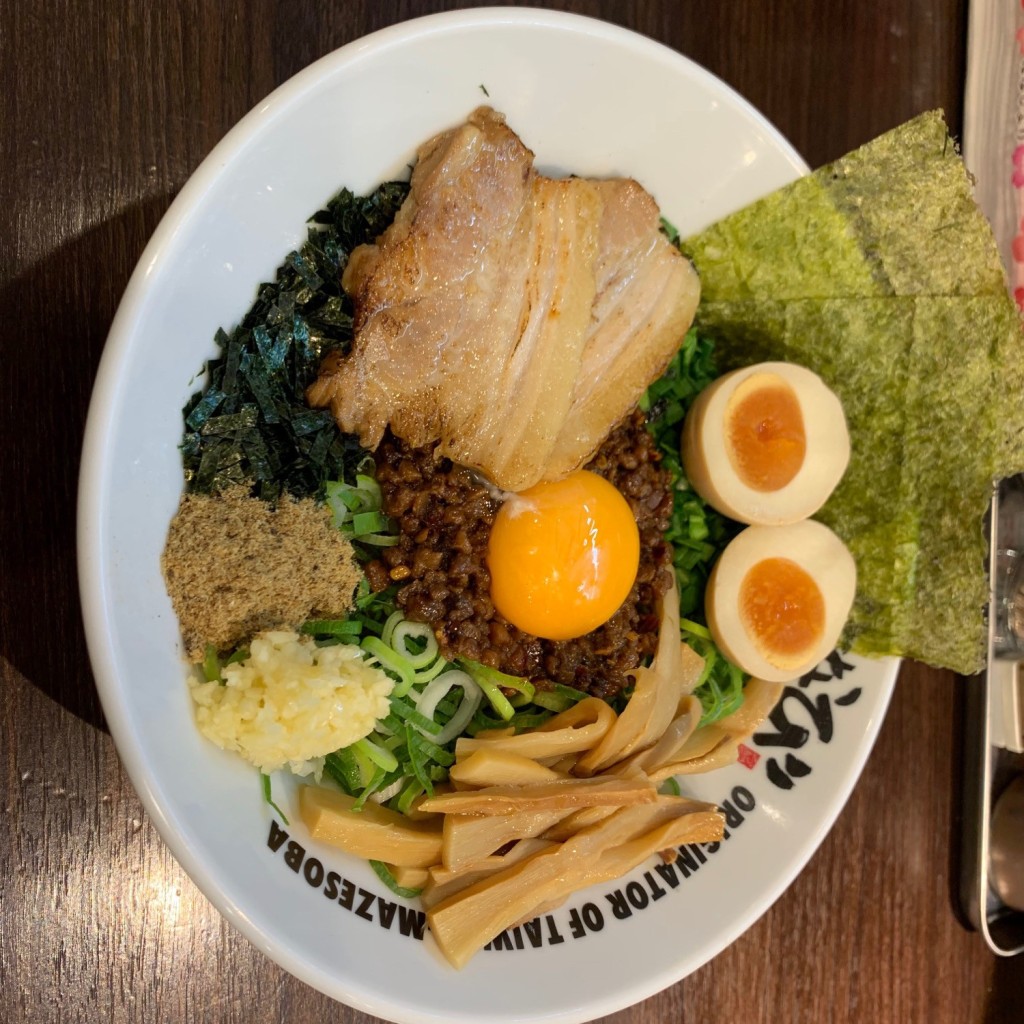 ラーメンが好きすぎる女さんが投稿した神田町ラーメン専門店のお店元祖台湾まぜそば はなび 岐阜店/ガンソタイワンマゼソバハナビの写真