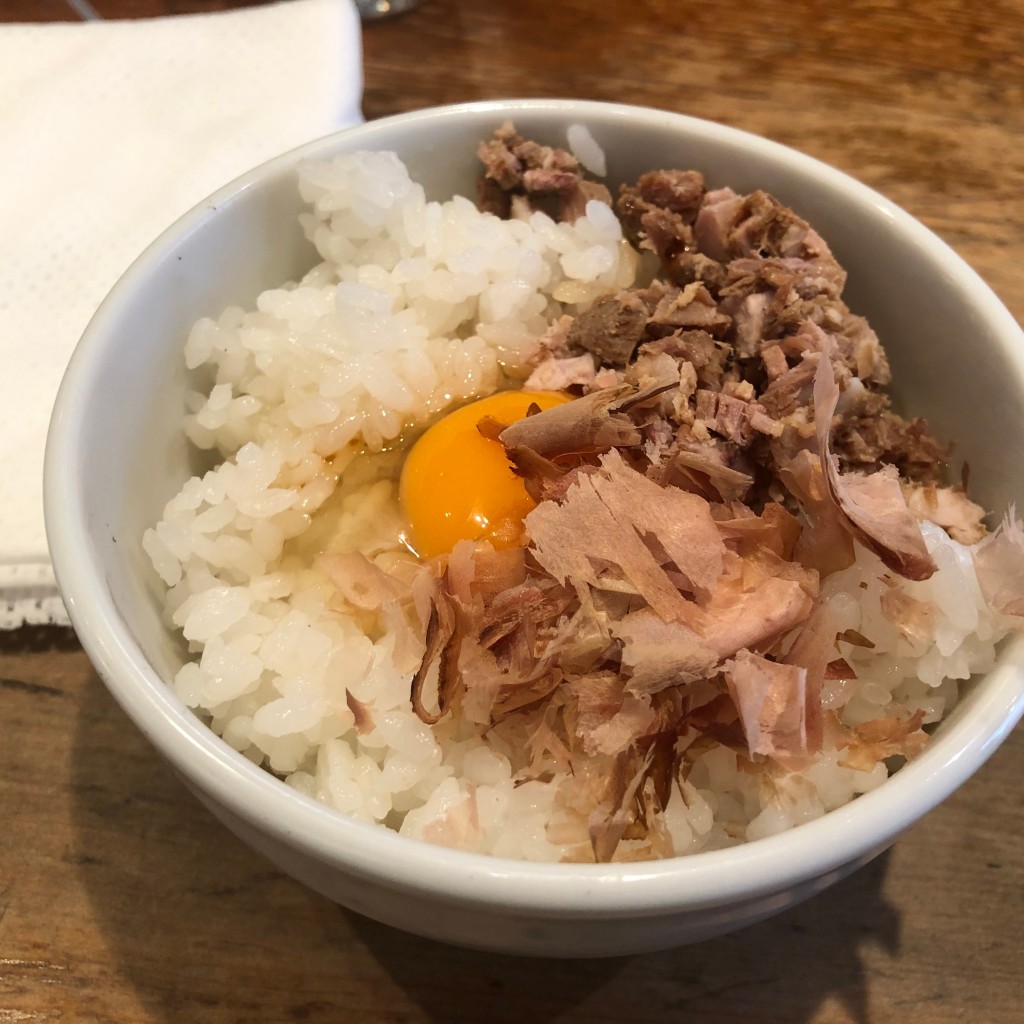 ユーザーが投稿した卵かけご飯の写真 - 実際訪問したユーザーが直接撮影して投稿した松濤ラーメン専門店中華そば コヨシ 渋谷店の写真