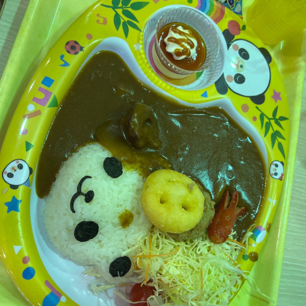 ユーザーが投稿したパンダキッズキッズカレー甘の写真 - 実際訪問したユーザーが直接撮影して投稿した堅田洋食アドベンチャーレストラン キッチンの写真