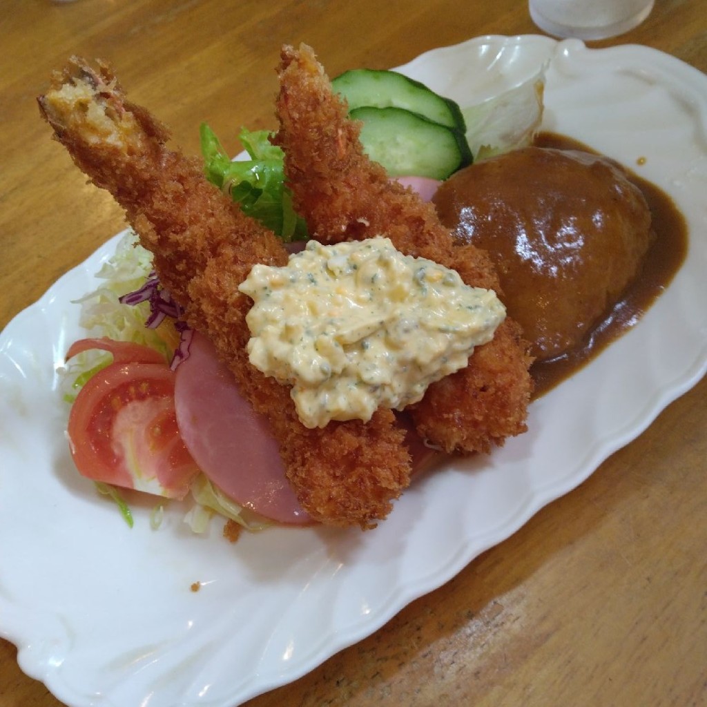 ユーザーが投稿したC定食の写真 - 実際訪問したユーザーが直接撮影して投稿した諸富町大字諸富津洋食洋食ひろの写真