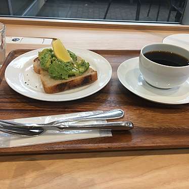 実際訪問したユーザーが直接撮影して投稿した荻窪カフェサンドイッチとコーヒー ampere 杉並の写真