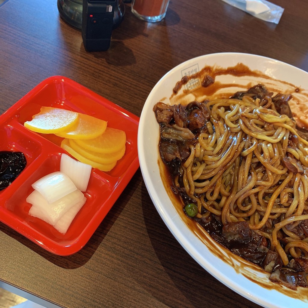 ユーザーが投稿したチャジャン麺の写真 - 実際訪問したユーザーが直接撮影して投稿した卸本町中華料理香港飯店 0410 佐賀鍋島店の写真