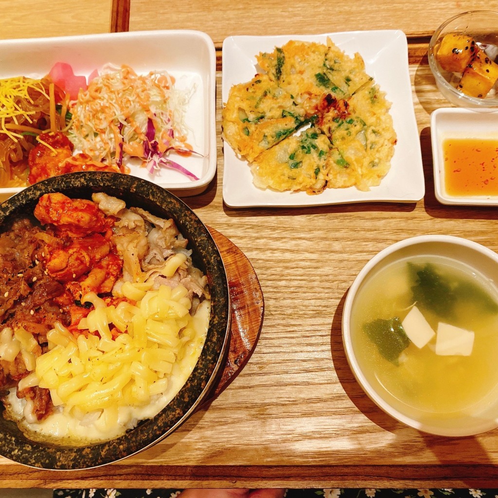 ユーザーが投稿したトリプルSetの写真 - 実際訪問したユーザーが直接撮影して投稿した吉敷町韓国料理韓美膳コクーン(cocoon)シティの写真