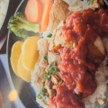 チキン&ガリライス - 実際訪問したユーザーが直接撮影して投稿した茜平洋食ディーズハピネス イオンモール石巻店の写真のメニュー情報