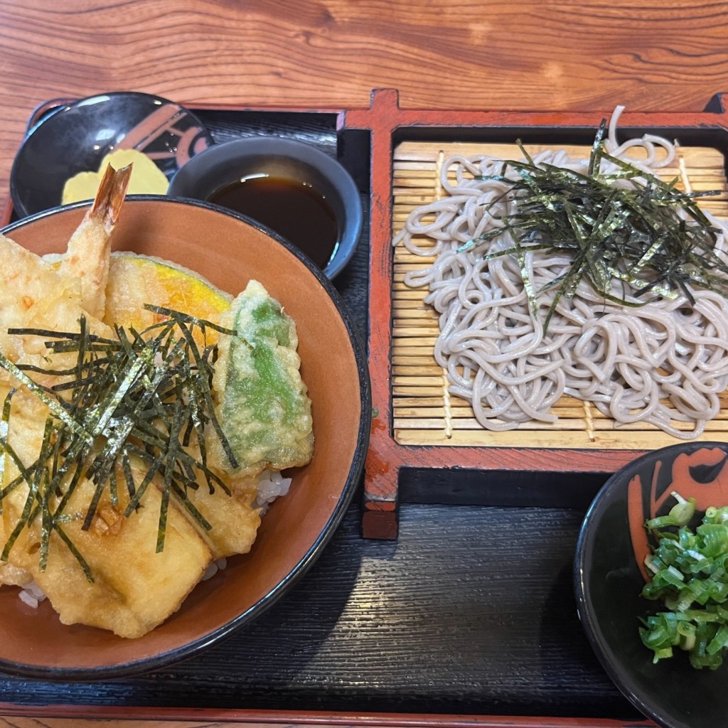 ユーザーが投稿した天丼定食の写真 - 実際訪問したユーザーが直接撮影して投稿した岡本そば味憩い 甲南そばの写真