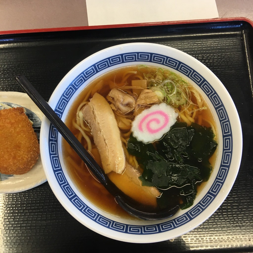 ユーザーが投稿した醤油ラーメンの写真 - 実際訪問したユーザーが直接撮影して投稿した美女木うどん山田うどん食堂 笹目店の写真