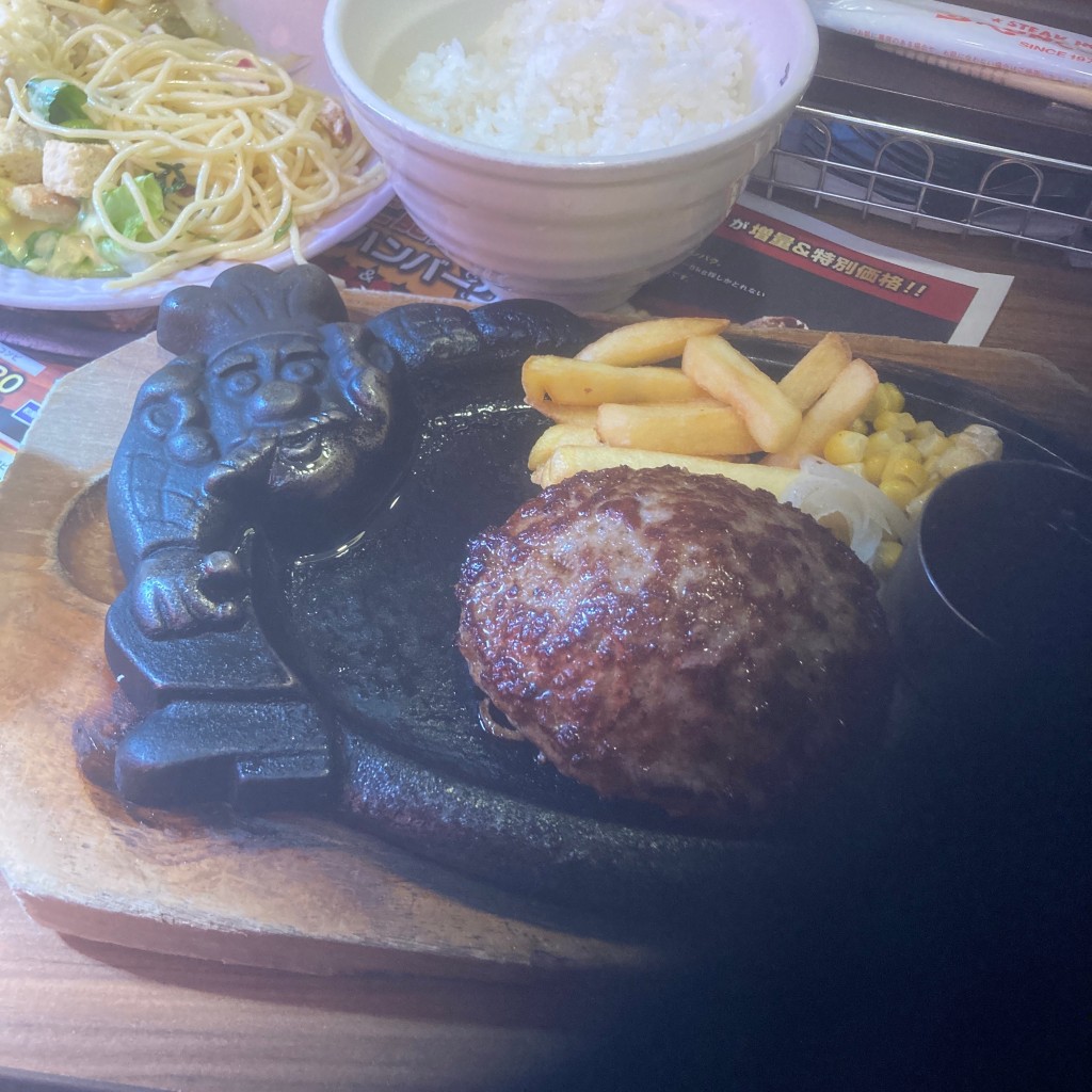 ユーザーが投稿したビリーハンバーグLunchの写真 - 実際訪問したユーザーが直接撮影して投稿した伊川谷町有瀬ステーキブロンコビリー 大蔵谷インター店の写真