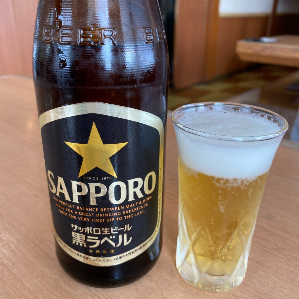 ユーザーが投稿したビールの写真 - 実際訪問したユーザーが直接撮影して投稿した宇賀浦町定食屋とんかつかつきちの写真