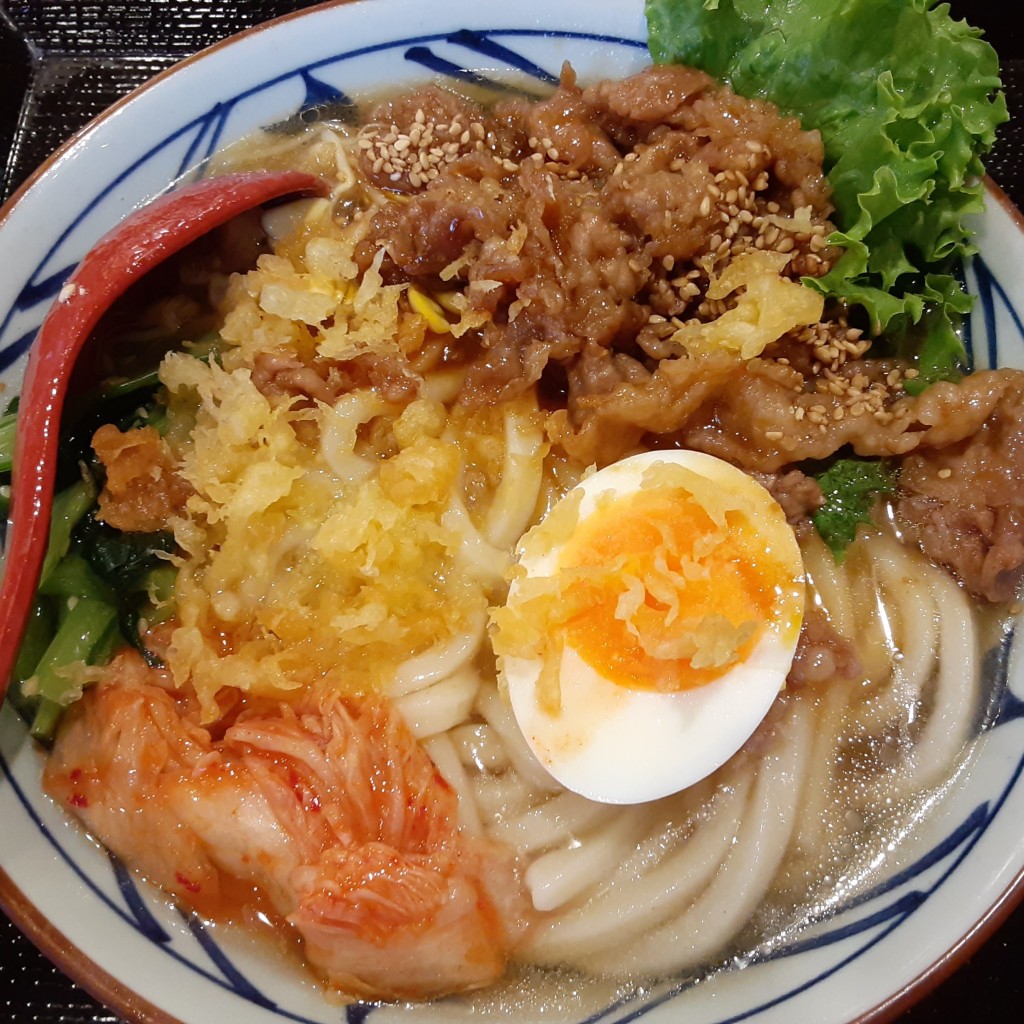 ユーザーが投稿した牛焼肉冷麺うどんの写真 - 実際訪問したユーザーが直接撮影して投稿した姫子うどん丸亀製麺 水戸の写真